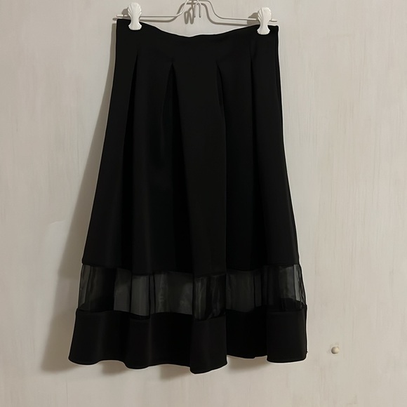 FINAL PRICE!! 🔥 A’gaci - Polyester black skirt Small with Organza accent. - Picture 2 of 3